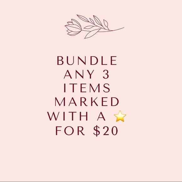 BUNDLE ANY 3 ITEMS MARKED WITH A ⭐️ - Picture 1 of 1